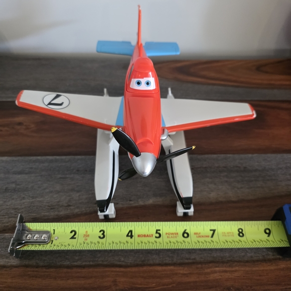 Disney Dusty Crophopper Plane - Vibrant Red, Blue, and White - Picture 11 of 17